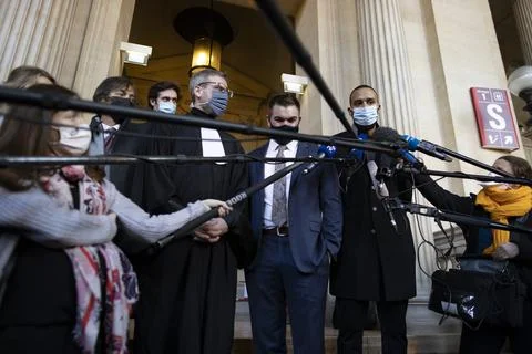 Opening day of the Thalys train attack trial in Paris, France - 20 Nov 2020 Foto stock