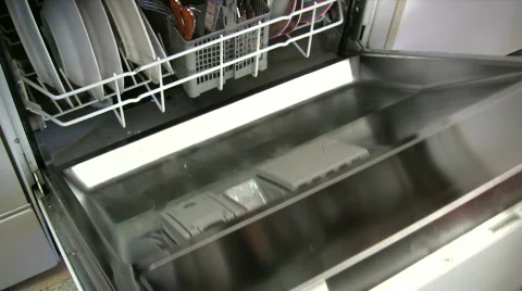 Opening the Dishwasher Video stock 125736