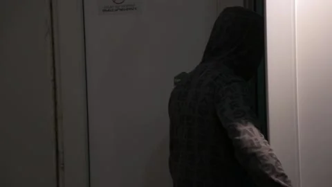 Opening the door 16 Stock Footage 317950219