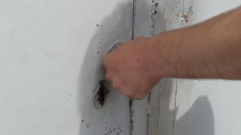 Opening the door 6 Stock Footage 317950068