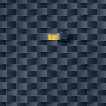 Opening a door in a black pattern and dark background Stock Illustration