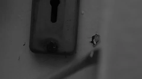 Opening door with screwdriver Video stock 51536184