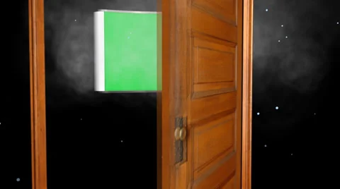 Opening Doors Transition:  Green Screen Video stock 34252843