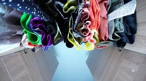 Opening doors of the wardrobe Stock Footage 54619670