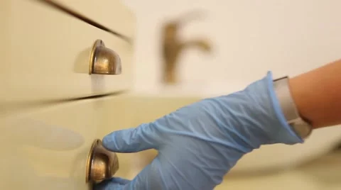 Opening drawer with dental tools Stock Footage 65368886
