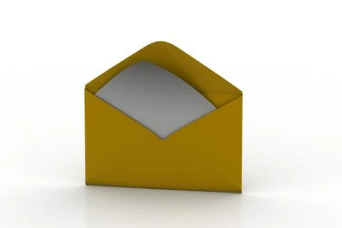 Opening e mail letter Free Stock Illustration