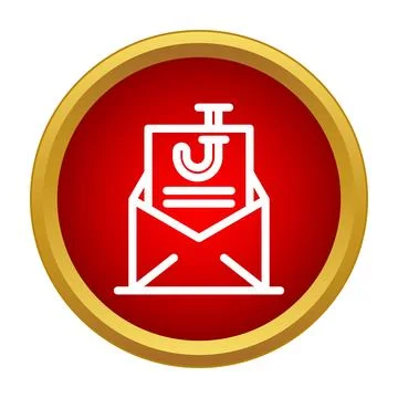 Opening email message notification receiving new mail Stock Illustration