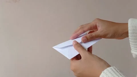 Opening an envelope from someone Stock Footage 151021116