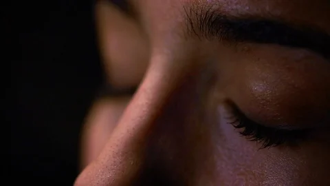 Opening Eye 50 fps side on (3) Video stock 127117290