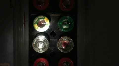 OPENING FUSE PANEL Stock Footage 502668