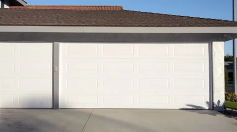 Opening garage door Stock Footage 44801417