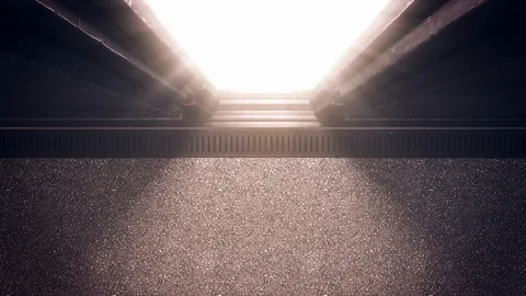 Opening gates to bright light. Stock Footage 113697515