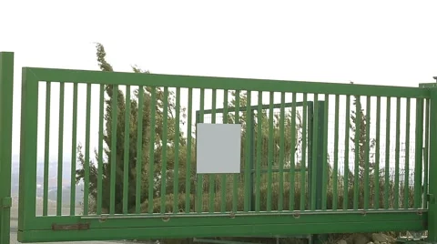 Opening the gates Stock Footage 42365209