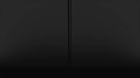 Opening gates with shine, computer generated. 3d rendering of automatic sliding Stock Footage 137530846