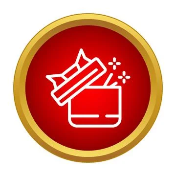 Opening gift box with surprising sparkle effect Stock Illustration