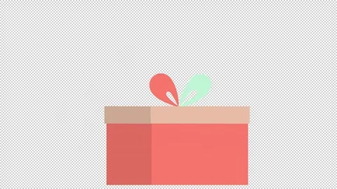 Opening the gift lid Video stock 329221243