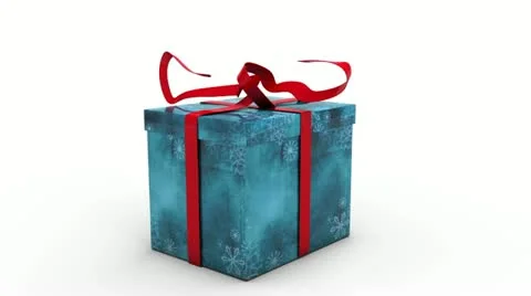 Opening gift wrap with alpha channel Video stock 22039494