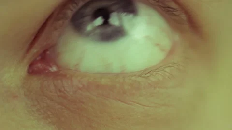 Opening gray eye Video stock 51002871