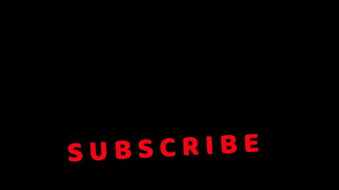 Opening greeting - SUBSCRIBE. Intro 4K. Pop-up text screen saver with text STAY Stock Footage 277975800