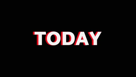 Opening greeting - Today. Pop-up text screen saver with text Today for blogs 스톡 동영상 230084103