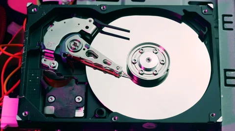 Opening hard disk drive Stock Footage 59725224