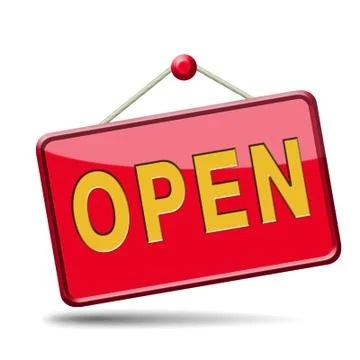 Opening hours Stock Illustration