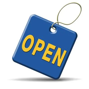 Opening hours Stock Illustration