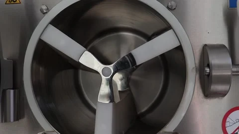 Opening the Ice Cream Machine Cover Stock Footage 267562174
