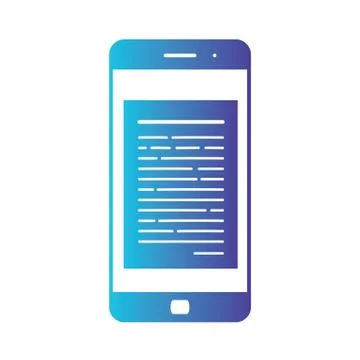 Opening of an incoming email to a smartphone. E-mailing, spam, e-commerce Stock Illustration