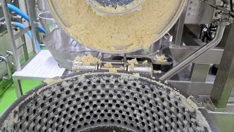 Opening Industrial Soybean Grinder Machine Stock Footage 330598262