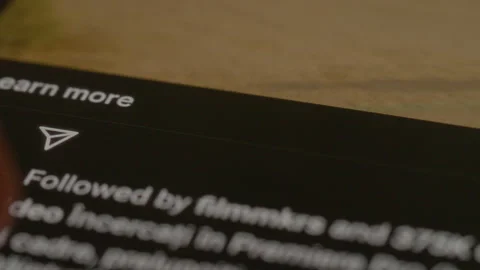 Opening the Instagram app on a smartphone and swiping on the platform. Stock Footage 300003998