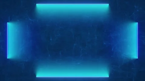 Opening Intro Blue Neon Lines Background Effect Video Stock Footage 277568098