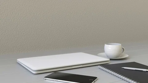 Opening laptop with 500 Startups logo on the screen. Modern workplace conceptual Stock Footage 76247860