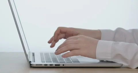 Opening laptop Stock Footage 129774086