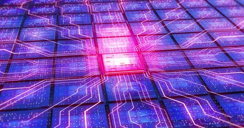 Opening Laptop Screen Revealing Digital Computer Universe Inside. Stock Footage 306653111