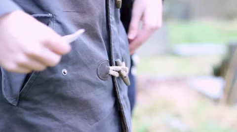 Opening letter from pocket Stock Footage 40678428