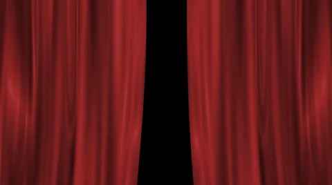 Opening main curtain Stock Footage 5166483