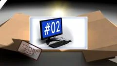 Opening Merchandise Boxes Stock After Effects