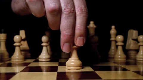 Opening move in chess Stock Footage 320635063
