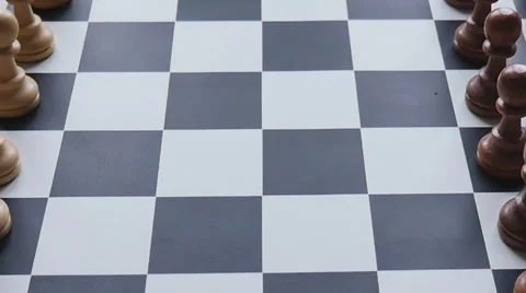 An opening move in a chess game Stock Footage 63330376