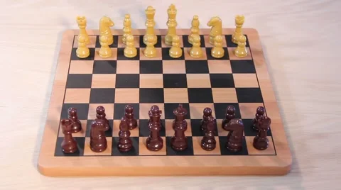 Opening Moves in a Chess Game Stock Footage 47351819