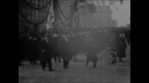 Opening of new East River bridge, New York (1903) (II) Stock Footage