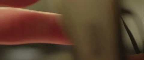 Opening a notebook, flipping pages, slow motion Stock Footage 47182060