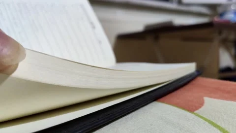 Opening the notebook Stock Footage 244846555