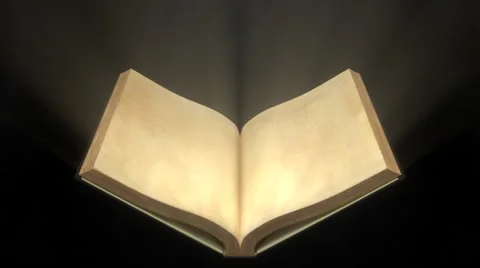 Opening Old Book, Stock Video