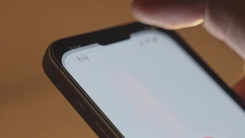 Opening or launching the Chrome app on a smartphone Stock Footage 333282829