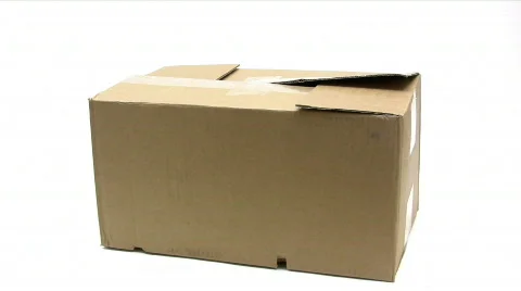 Opening a Parcel Video stock 116913