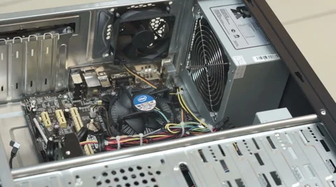 Opening PC case Stock Footage 46813670