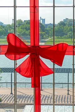 Opening Red Bow Stock Photos