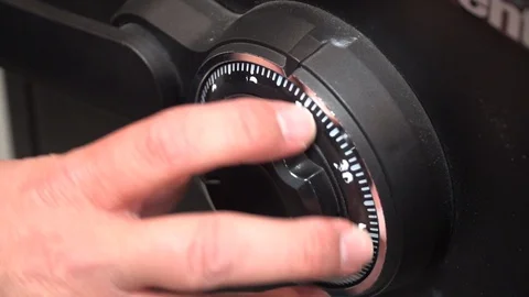 Opening Safe close up Stock Footage 128396004